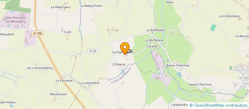localisation de l'entreprise EARL LA PIGNONNIERE à LA SELLE-EN-LUITRE
