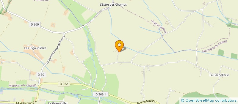 localisation de l'entreprise EARL LA PINOTIERE à MONTIGNY-LE-CHARTIF