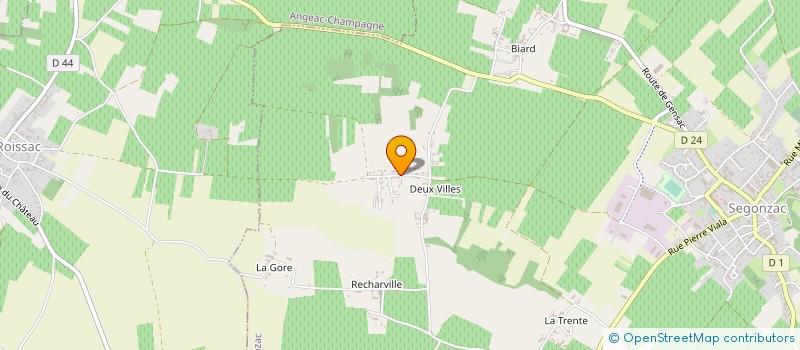 localisation de l'entreprise EARL LA PLANTE DU ROY à SEGONZAC