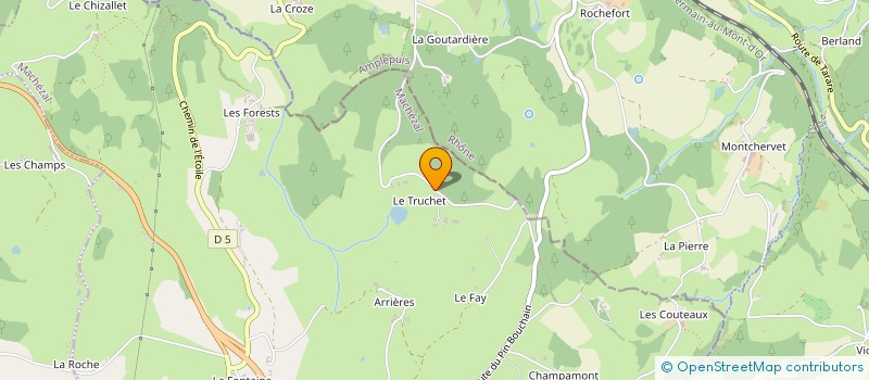 localisation de l'entreprise EARL LA PLUME DU TRUCHET  MACHEZAL