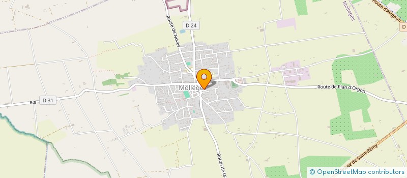 localisation de l'entreprise EARL LA POMMERAIE  MOLLEGES