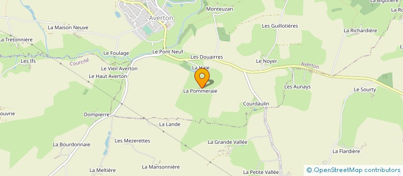 localisation de l'entreprise EARL LA POMMERAIE  AVERTON
