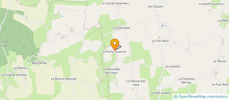 localisation de l'entreprise EARL LA PORTE SUZANNE à LE MENE