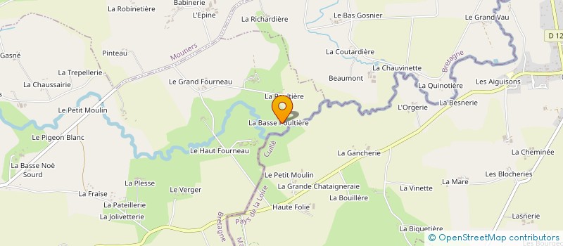 localisation de l'entreprise EARL LA POULTIERE à AVAILLES-SUR-SEICHE