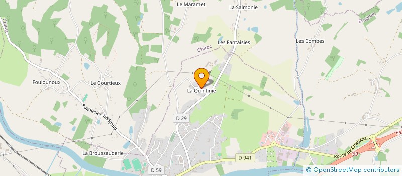 localisation de l'entreprise EARL LA QUINTINIE à CHABANAIS