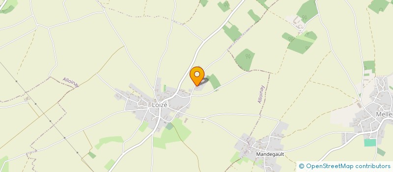 localisation de l'entreprise EARL LA RATONNERIE  ALLOINAY