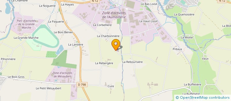localisation de l'entreprise EARL LA REBOURSIERE à LA SELLE-EN-LUITRE