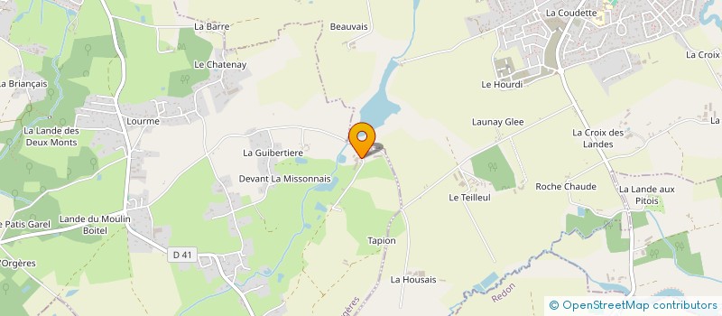 localisation de l'entreprise EARL LA REFOULEE à ORGERES