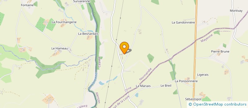 localisation de l'entreprise EARL LA REINIERE à CEAUCE