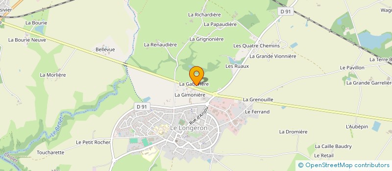 localisation de l'entreprise EARL LA RICHARDIERE à SEVREMOINE