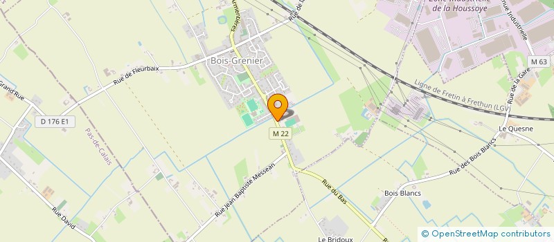 localisation de l'entreprise EARL LA RIVIERE à BOIS-GRENIER