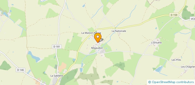 localisation de l'entreprise EARL LA ROCHE AUX MOINES à ARGENTONNAY