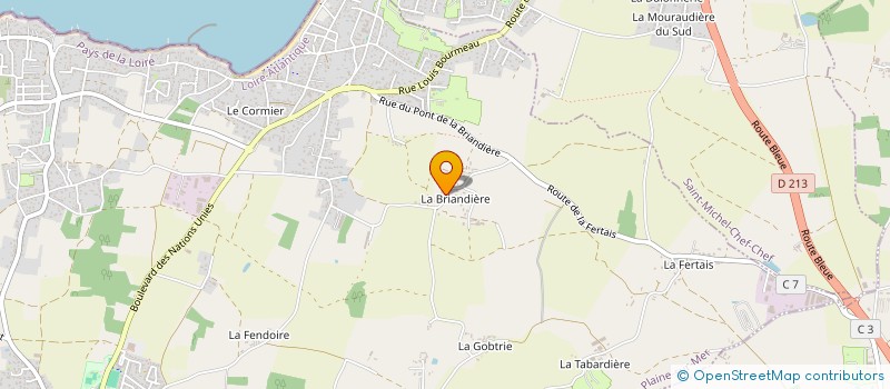 localisation de l'entreprise EARL LA ROCTIERE à LA PLAINE-SUR-MER
