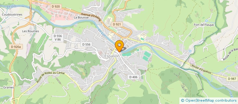 localisation de l'entreprise EARL LA ROSE DES VENTS  ESPALION