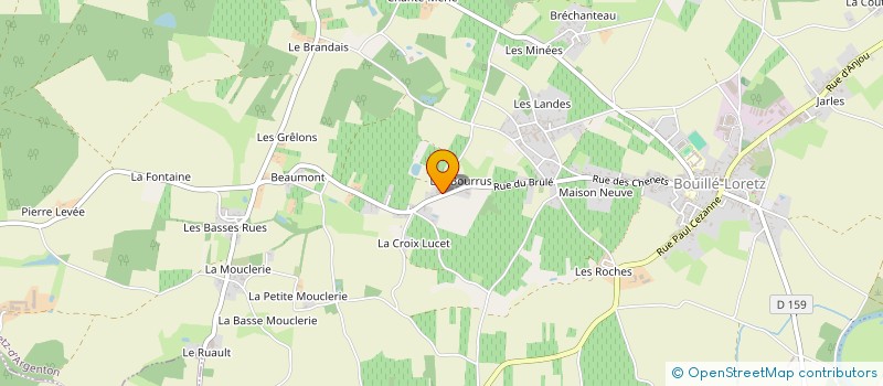 localisation de l'entreprise EARL LA ROSEE DU THOUET  LORETZ-D'ARGENTON