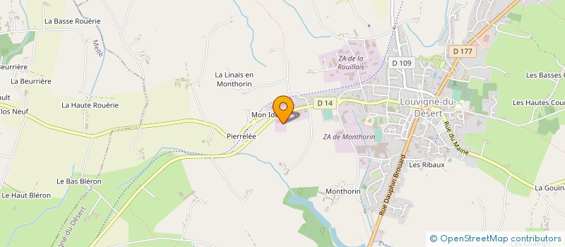 localisation de l'entreprise EARL LA ROULETIERE à LOUVIGNE-DU-DESERT