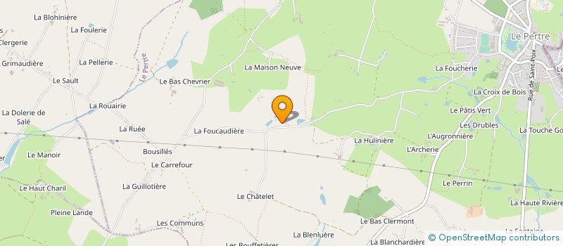 localisation de l'entreprise EARL LA ROUSSIERE à ETRELLES