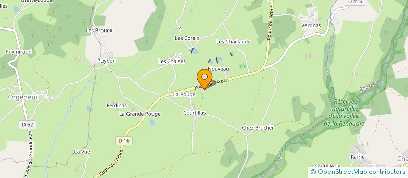 localisation de l'entreprise EARL LA SALAMANDRE à MOULINS-SUR-TARDOIRE