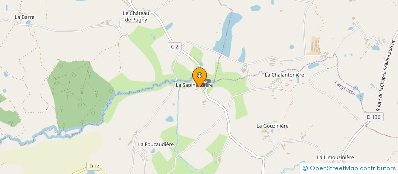 localisation de l'entreprise EARL LA SAPINAUDIERE à LARGEASSE