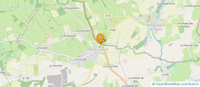 localisation de l'entreprise EARL LA SCELLERIE à SAINT-SAUVEUR-VILLAGES