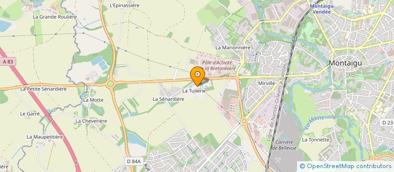 localisation de l'entreprise EARL LA SENARDIERE à MONTAIGU-VENDEE