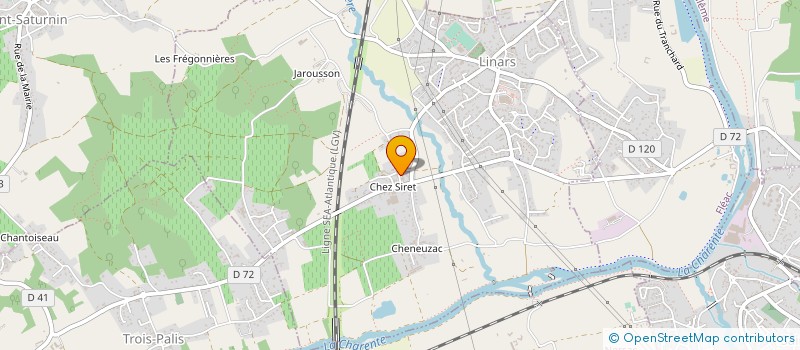 localisation de l'entreprise EARL LA SERRE DES PLAISIRS à LINARS