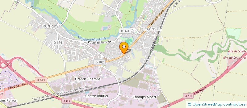 localisation de l'entreprise EARL LA SPIRULINE DES DEUX-SEVRES  LA CRECHE