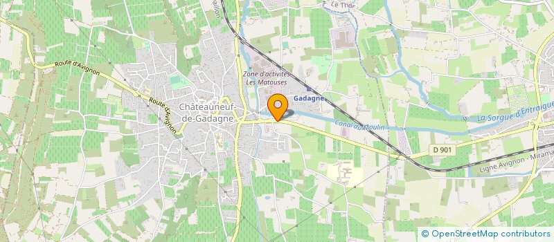 localisation de l'entreprise EARL LA SQUALINE  CHATEAUNEUF-DE-GADAGNE