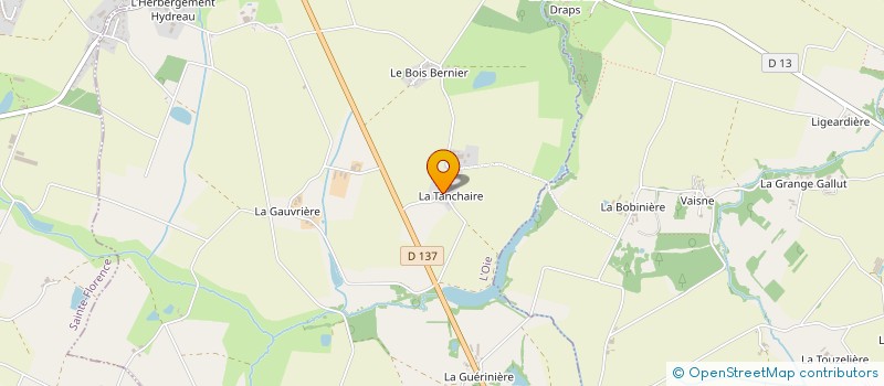 localisation de l'entreprise EARL LA TANCHAIRE à L' OIE