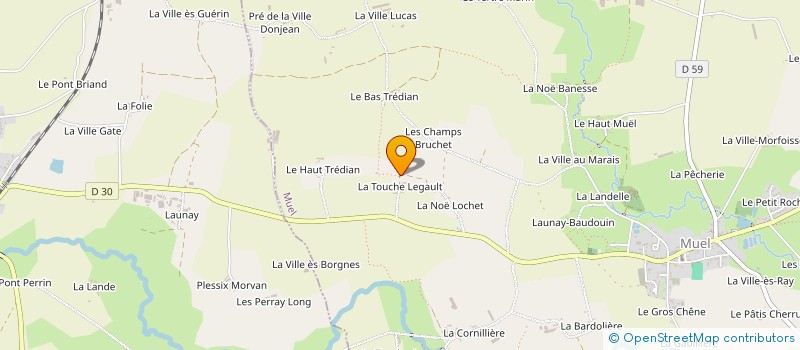 localisation de l'entreprise EARL LA TOUCHE LEGAULT  MUEL