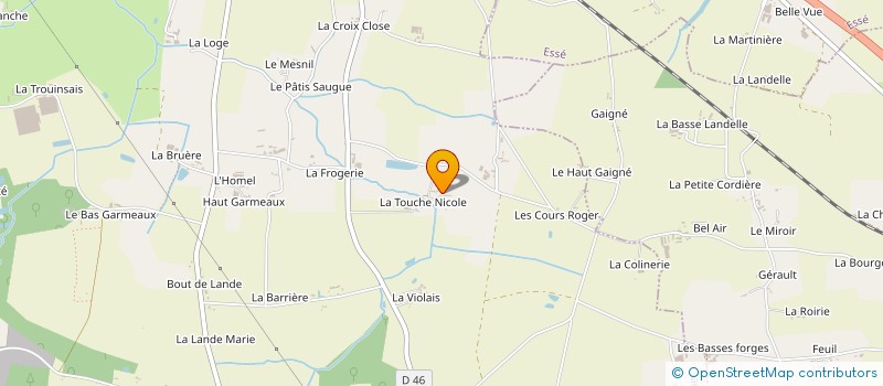 localisation de l'entreprise EARL LA TOUCHE NICOLE  JANZE