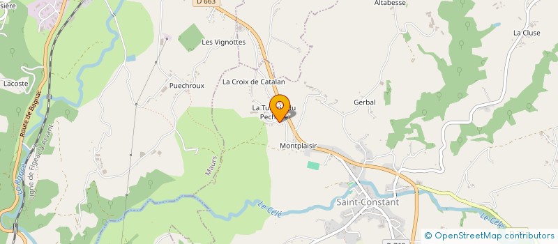 localisation de l'entreprise EARL LA TUILERIE DU PECHAIRE à SAINT-CONSTANT-FOURNOULES
