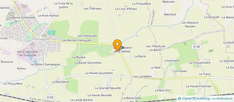 localisation de l'entreprise EARL LA VALETTE  DOMAGNE