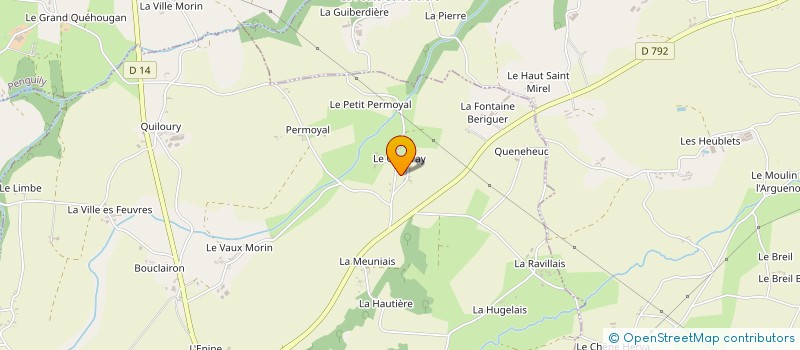 localisation de l'entreprise EARL LA VALLE DU COUDRAY à LE MENE