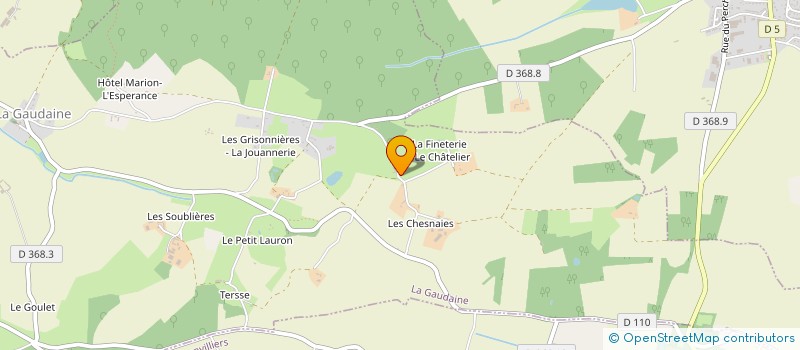 localisation de l'entreprise EARL LA VALLEE DES CHESNAIES à LA GAUDAINE