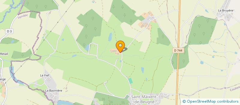 localisation de l'entreprise EARL LA VALLEE DU THEU  SAINT-MAIXENT-DE-BEUGNE