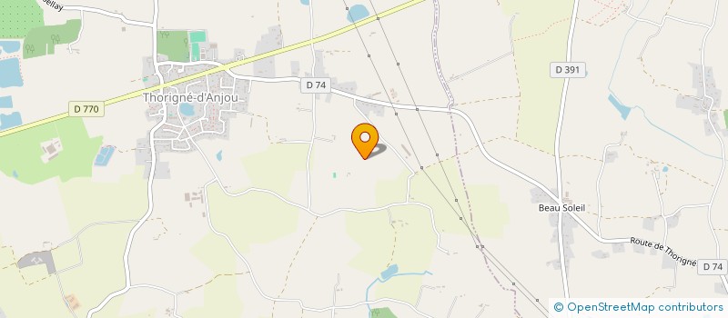 localisation de l'entreprise EARL LA VALLIERE  THORIGNE-D ANJOU