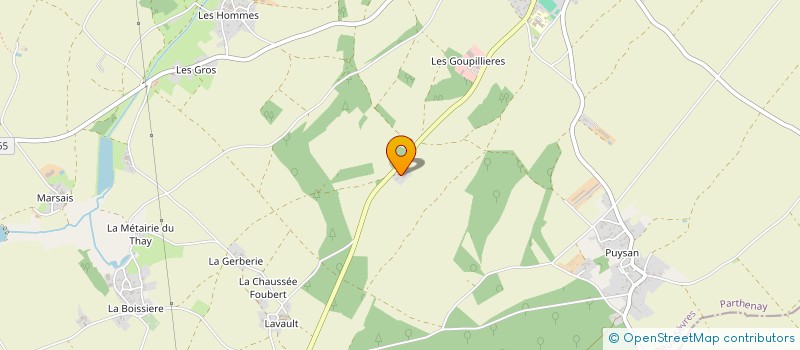 localisation de l'entreprise EARL LA VENVERDIERE  THENEZAY