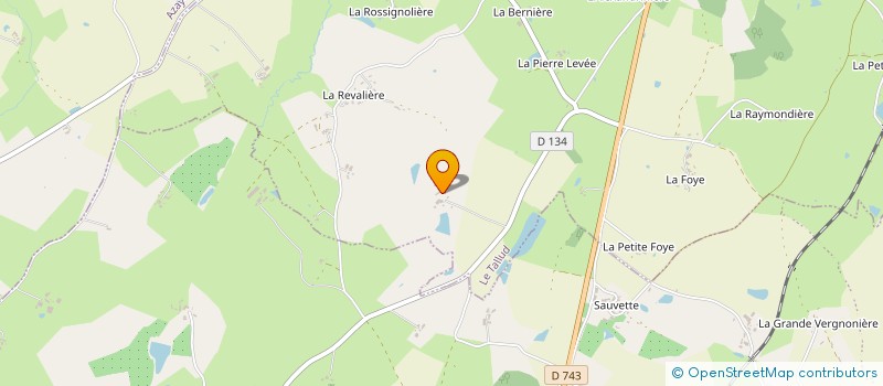 localisation de l'entreprise EARL LA VERGNE NOIRE à LE TALLUD