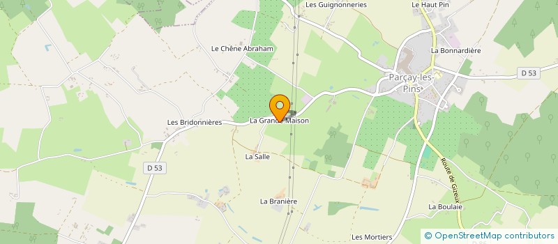 localisation de l'entreprise EARL LA VERNE à NOYANT-VILLAGES