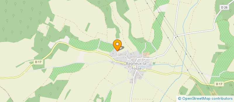 localisation de l'entreprise EARL LA VIGNE AUX SAINTS à BAGNEUX-LA-FOSSE