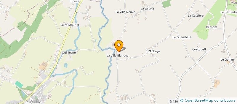 localisation de l'entreprise EARL LA VILLE BLANCHE à SAINT-THELO