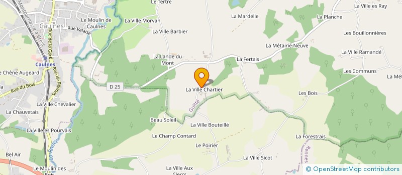 localisation de l'entreprise EARL LA VILLE CHARTIER  GUITTE
