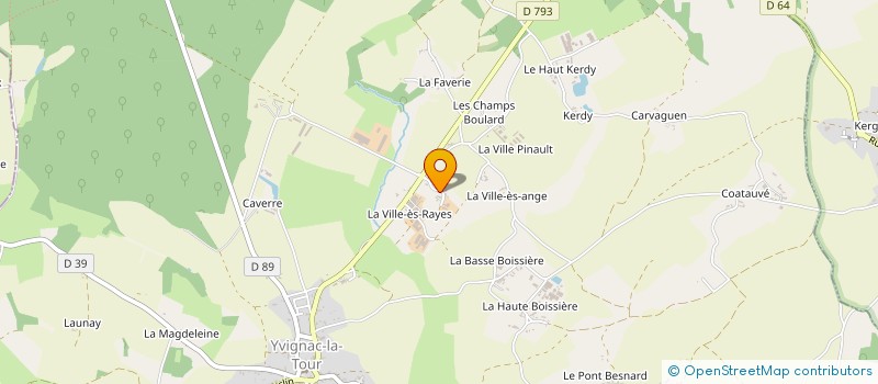 localisation de l'entreprise EARL LA VILLE ES RAYES à YVIGNAC-LA-TOUR