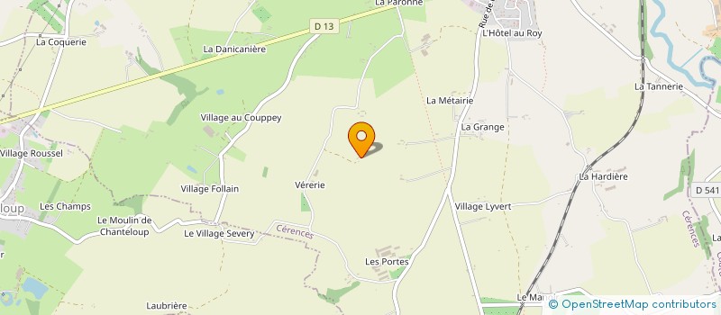 localisation de l'entreprise EARL LA VIOLETTE à CERENCES