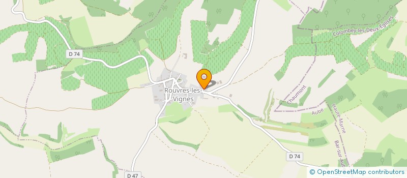 localisation de l'entreprise EARL LABEVAUX à ROUVRES-LES-VIGNES