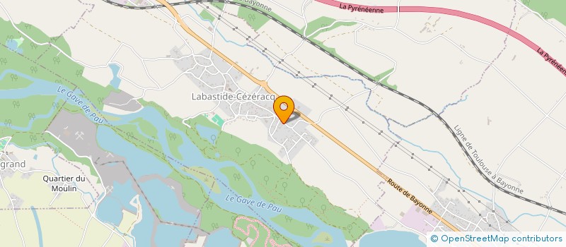 localisation de l'entreprise EARL LACABANNE  LABASTIDE-CEZERACQ