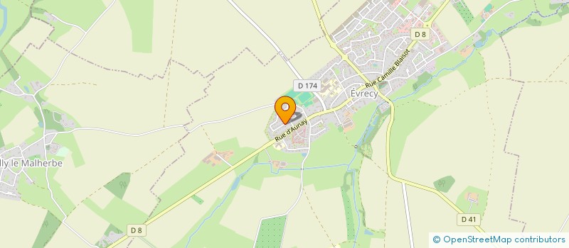 localisation de l'entreprise EARL LACAINE  EVRECY