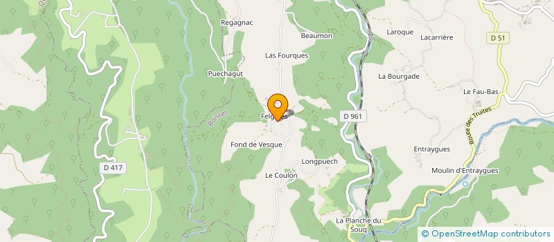 localisation de l'entreprise EARL LACALMONTIE à BOISSET