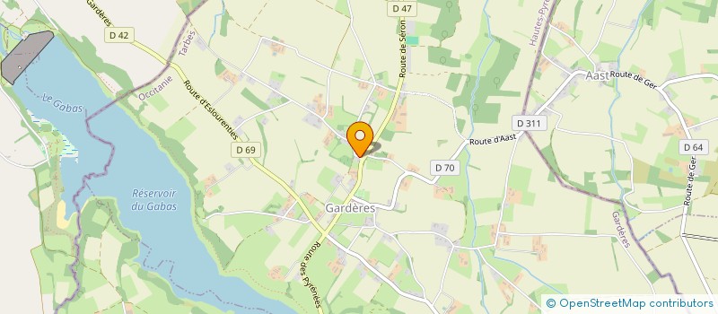 localisation de l'entreprise EARL LACAZE LABIELLE  GARDERES